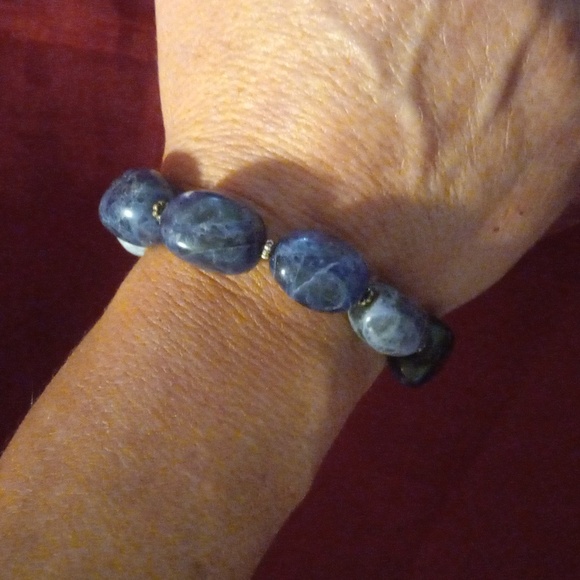 Blue lapis stone bracelet - Picture 4 of 4